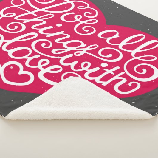 愛赤のすべての事をして下さい シェルパブランケット (3/4)