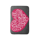 愛赤のすべての事をして下さい バスマット (正面縦)