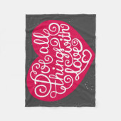 愛赤のすべての事をして下さい フリースブランケット (正面)