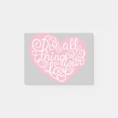 愛赤のすべての事をして下さい ポストイット (正面)