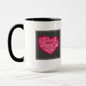 愛赤のすべての事をして下さい マグカップ (左)