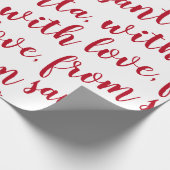 愛赤のサンタから、 ラッピングペーパー (角)