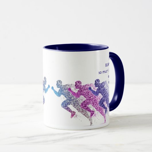 愛走の非常に私は非常に多くのおもしろい引用文マグカップ マグカップ (正面右)