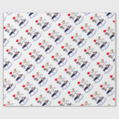 愛跳躍の猫 ラッピングペーパー (フラット)