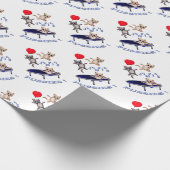 愛跳躍の猫 ラッピングペーパー (角)