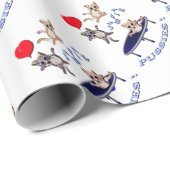 愛跳躍の猫 ラッピングペーパー (ロールコーナー)