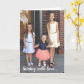 愛輝くして |母の日のカード カード (黄色い花)