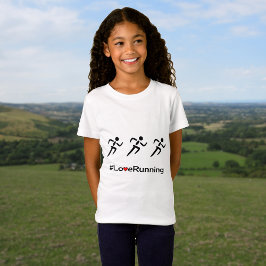 愛連続したスローガンのランナー Tシャツ