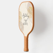 愛遊レタリングベージュ ピックルボールラケット (左)