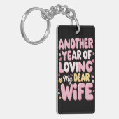 "愛運どこでも – ロマンチックなキーチェーン キーホルダー (正面左)