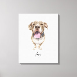 愛里という可愛い犬 キャンバスプリント
