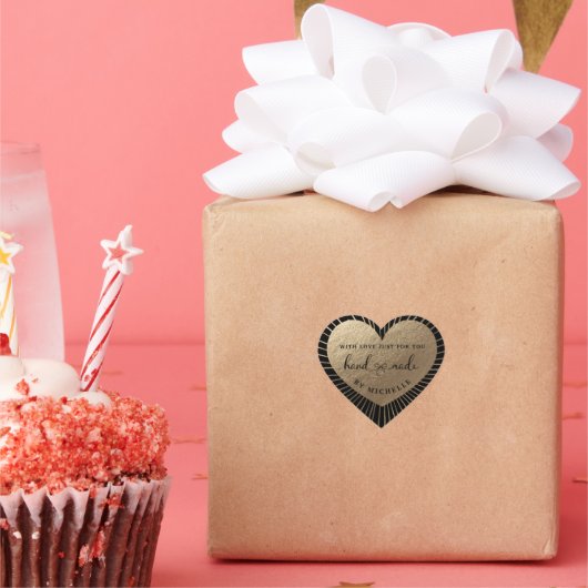 愛金ゴールドサンハートシールで手作り ハートシール (パーティー)