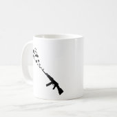 愛銃のTシャツ/アースデーのTシャツ コーヒーマグカップ (正面左)