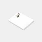 愛長い毛のチワワの小犬 ポストイット (アングル)