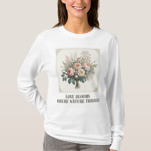 愛開花と自然 Tシャツ