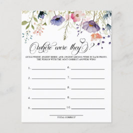 愛開花 |どこに行っていたのか |ゲーム