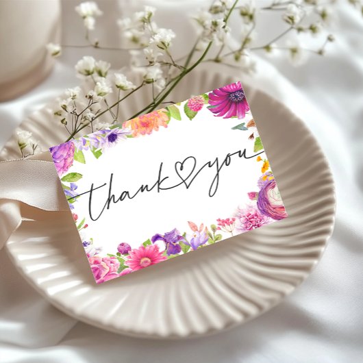 愛開花 | 水彩フローラブライダルシャワー 招待状