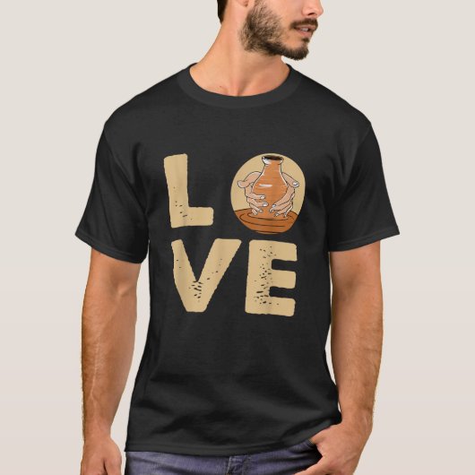 愛陶芸作家ポッターセラミストT Sh Tシャツ (正面)