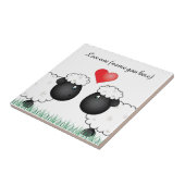 愛雌ヒツジのヒツジ タイル (側面)