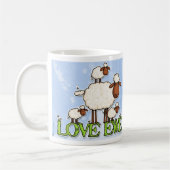 愛雌ヒツジのマグ コーヒーマグカップ (左)