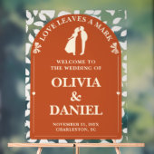 愛離れの印 | 秋の結婚葉の歓迎 アクリルサイン (ニュートラル)