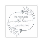 愛離れ作の植物製フレームハンド セルフインキングスタンプ (デザイン)