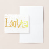 愛雨ハート 箔カード (ディスプレー)