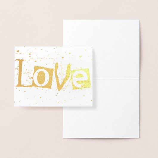 愛雨ハート 箔カード (ディスプレー)