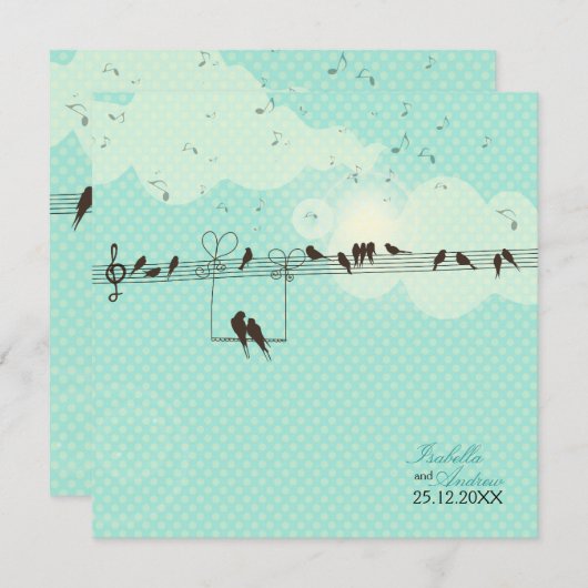 愛音楽 招待状 (正面/裏面)