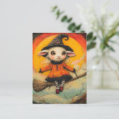 愛飛んでいるらしい羊の魔女 ポストカード (スタンド正面)