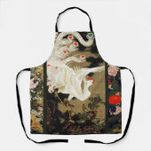 愛飛んでいるフェニックス、羽、ハートバレンタインデー エプロン (正面)