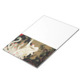 愛飛んでいるフェニックス、羽、ハートバレンタインデー ノートパッド (アングル)