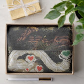 愛飛んでいるフェニックス、羽、ハートバレンタインデー 薄葉紙 (ギフト)