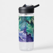 愛飛んでいる人 – 水の色絵を描の ウォーターボトル (左面)