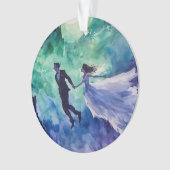 愛飛んでいる人 – 水の色絵を描の オーナメント (正面)