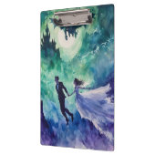 愛飛んでいる人 – 水の色絵を描の クリップボード (左)