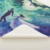 愛飛んでいる人 – 水の色絵を描の シェルパブランケット (3/4)