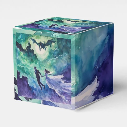 愛飛んでいる人 – 水の色絵を描の フェイバーボックス (正面サイド)