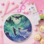 愛飛んでいる人 – 水の色絵を描の ペーパープレート (パーティー)