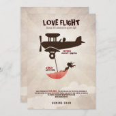 愛飛行結婚式招待状 招待状 (正面/裏面)