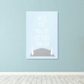 愛食べしてやる！ キャンバスプリント (インサイチュ (ウッドフロア))