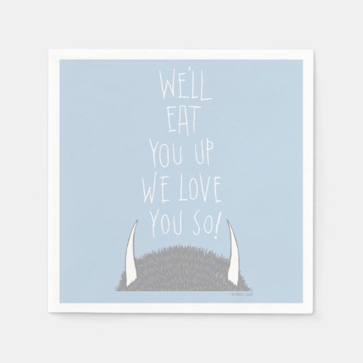 愛食べしてやる！ スタンダードカクテルナプキン (正面)