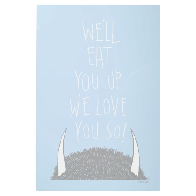 愛食べしてやる！ メタルプリント (正面)