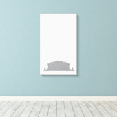 愛食べしてやる！ – 青 キャンバスプリント (インサイチュ (ウッドフロア))