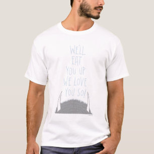 愛食べしてやる! – 青 Tシャツ
