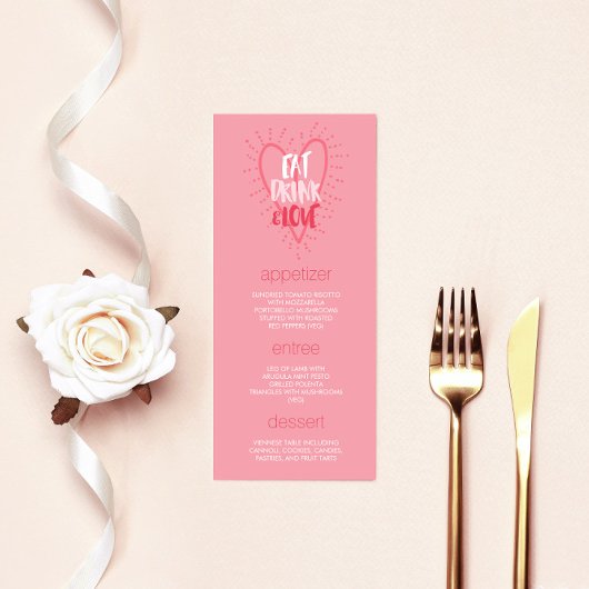 愛食べを飲む |バレンタインデーのディナーパーティーメニュー メニュー