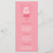 愛食べを飲む |バレンタインデーのディナーパーティーメニュー メニュー (正面)