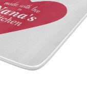 愛食糧ラベルと作られる カッティングボード (角)