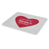 愛食糧ラベルと作られる カッティングボード (角)