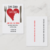 愛食糧名刺の概念 名刺 (正面/裏面)